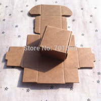 Free shipping . Wholesale size 4*4*2.5cm kraft paper gift box/food paper box/bread paper box 100piece\lot