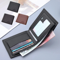 Men's Leather Wallet Wallet Purse Men's Business Wallet Retro C5M8