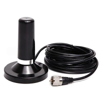 Antenna hút chân không phân đoạn kép cho mini walkie talkie, hoạt động ở tần số 136 MHz/400 MHz và 4