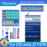 YKaiserin Li3822T43P3h844941 4000mah New Battery For ZTE Nubia Z5 NX501 / Z5S NX503A / Z5 Mini NX402A Replacement Battery