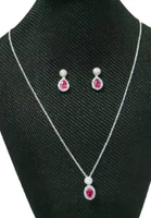 Ballin Kalung Wanita / Kalung Mewah Set YW-NE0466SM Necklace & Earring 4