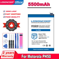 LOSONCOER 5500mAh Mobile Phone Battery For Motorola MOTO G23 XT-2333-1 PH50