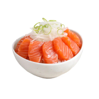 【愛上新鮮】任選999免運 冰鮮鮭魚生魚片1包(100g±10%/包/生食級)