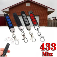 433MHZ Remote Control 4 CH Garage Gate Door Opener Remote Control Duplicator Clone Learning Rolling 