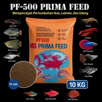 Pellet PRIMA FEED PF 500 10kg Pelet Ikan Udang Lobster Pakan Benih Larva Burayak Makanan Indukan Dew