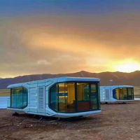 Resort Style Mobile home Capsule Cabin Villa Luxurious Hotel Container House Garden architecture house holiday home