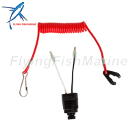 Outboard Engine 688-82575-01 688-82575-02 Emergency Flameout Kill Stop Switch Safety for Yamaha 9.9HP-150HP 200HP 225HP 250HP