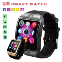 Q18 Bluetooth-compatible Smart Watch With Cam Facebook Whatsapp Twitter Sync Sport Smartwatch Support SIM Card For IOS Android