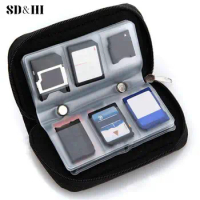Black Memory Card Storage Carrying Case Holder Wallet 18slots + 4 slots For CF/SD/SDHC/MS/DS 3DS Game accessory Drop Shipping