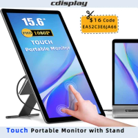 Cdisplay 15.6" Portable Monitor IPS Touch Screen Monitor 1080P 100% sRGB USB C HDMI Laptop Extended Display for PC Phone Tablet
