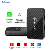 OTTOCAST Play2Video Video TV Box Support for Youtube Netflix Wireless apple CarPlay Android Auto Playback Car Dongle Adapter