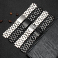 Stainless steel watchband for GST-B200 GST-B200D Series watches men's strap 24*16mm lug end silver black bracelet