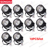 SONGXU 10pcs/lot Wholeslae 80W 4in1 RGBW COB LED Par Light Newest COB Par Can Light with Remote Control/SX-PL0180