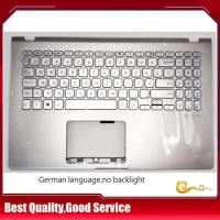 YUEBEISHENG New/Orig For Asus X509 X509DL FL8700D Y5200F X509DJ M509 Palmrest German Keyboard Upper Cover no backlight,Silver