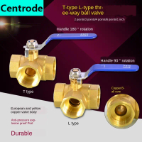 [HOT NMHV RTG 511] 1/2 IN copper three way ball valve T type L type 1/4IN 3/8IN 3/4 IN 1 IN inner wi