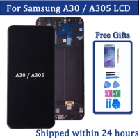 For Samsung A30 LCD A305 A305DS A305FN A305G A305GN A305YN LCD Display Touch Screen Digitizer Assembly Replacement