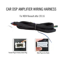PUZU Car DSP amplifier wiring harness fit for Renault series
