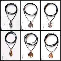 Kalung Shambala Pis Bolong / Kalung Tali Hitam Pis Bolong Variasi Charm / Kalung Pria / Kalung Cowok