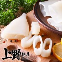 【上野物產】4包 帶皮魷魚圈