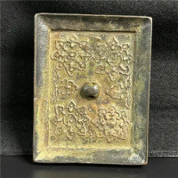 Bronze Crafts: Han Dynasty Green Rust Gilded Bronze Mirror 2078 with Thick Coating