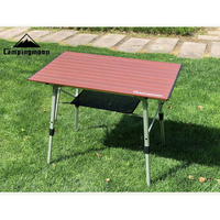【悠遊戶外】柯曼 鋁合金蛋捲桌 T580 T560  紅色 Campingmoon柯曼 可加購防水桌巾