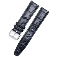 PCAVO 20/21/22mm Soft Cowhide Leather Watchband Flat End Belt Fit For IWC Strap Pilot'S Watches Portofino Portugieser Belt