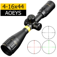4-16x44 Tactical Riflescope Optic Sight Hunting Scopes Rifle Sniper Air Sight for Hunting Optical Spotting Airsoft Scope Sight