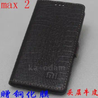 For Xiaomi Mi Max 2 case luxury Genuine Leather Flip Stand Leather Cover capa For Xiaomi mi Max2 Phone cases coque