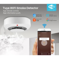 High Sensitivity WiFi TUYA Smoke Detector Wireless Smart APP Control Fire Smoke Alarm Sensor