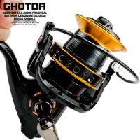 9000 10000 12000 Metal Spool Spinning Fishing Reel 12+1BB Speed Ratio 4.0:1 Gear Ratio Saltwater Sea