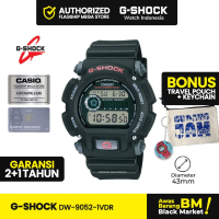 G-Shock GShock DW-9052-1VDR DW-9052-1V DW-9052 DW9052 DW 9052 Black Kaca Stopwatch