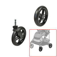 Stroller Wheel For Cybex Melio 2/3 Series Pushchair Front Or Back Wheel With Bearing Tire Axle Baby Buggy Replace Accessories