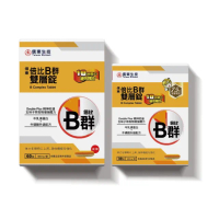 【信東生技】倍比B群雙層錠-牛磺酸升級配方-大+小 活力充沛組(60錠+30錠)