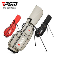 PGM Men Woman Golf Gun Bag with Rack Lightweight Waterproof Golf Standard Bags Multifunction Hold Full Set Clubs Bag for Golfing