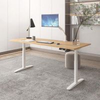 Flexispot 三節磁吸式電動升降桌140x70桌組(磁吸式理線盤)