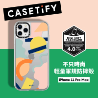 【Casetify】iPhone 11 Pro Max 耐衝擊保護殼-幾何世界