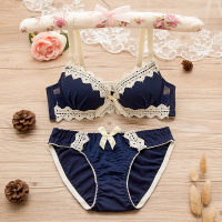 Bộ áo ngực và quần lót mỏng có viền ren sexy cho nữ sinh trung học và đại học, có thể điều chỉnh