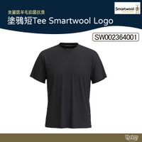 Smartwool 塗鴉短Tee/Smartwool Logo 黑 SW002364001 【野外營】 羊毛衣 美麗諾
