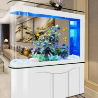 Fish Tank Living Room Partition Bottom Filter Mute Landscaping Full Set Aquarium Solid Wood Change Water