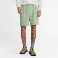 【Timberland 官方旗艦】男款淺綠色快乾工裝短褲(A677FEC6)