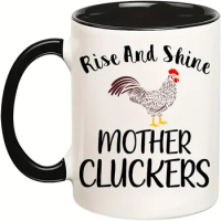 11oz Ceramic Coffee Or Tea Mug Crazy Chicken Lady Mug For Chicken Lovers for restaurants/cafes