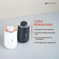Bathaholic - Diffuser Nebulizer 3 Waterless Portable Aromatherapy - Kapasitas 10Ml Aromatherapy Esse