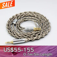 99% Pure Silver + Graphene Silver Plated Shield Earphone Cable For Denon AH-D7200 AH-D5200 AH-D9200 AH-D600 AH-D7100