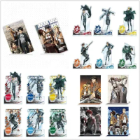 Attack on Titan Anime Levi Eren Jean Armin Mikasa Figure Doll Game Acrylic Stand Model Cosplay Toy