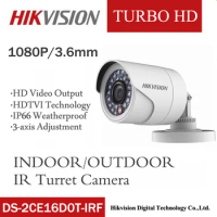 DS-2CE16D0T-IRF Hikvision English 2MP HD1080P IR Bullet Camera 20m IR Distance IP66 weatherproof CCTV Security Camera