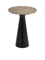 Iron Wide Round Leg Table 38 X 51 cm. 45670 Black
