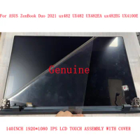 Original 14-inch For ASUS ZenBook Duo 14 UX482 UX482EA UX4100E UX482E UX482E GXS74T IPS FHD Touch Full LCD Screen Assembly