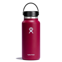 【Hydro Flask】32oz/946ml 寬口提環保溫杯(酒紅色)(保溫瓶)
