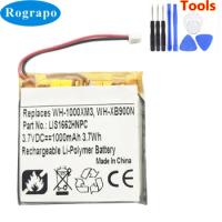 New LIS1662HNPC Battery For Sony WH-XB900N WH-CH710N WH-1000XM3 Accumulator 1000mAh Full Replacement Batterie 2-wire Plug +tools