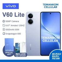 Vivo V60 LITE BARU 16GB RAM 8/256 8GB + 8GB Extend RAM 256GB NFC 2025 vivo terbaru murah Bonus Garan